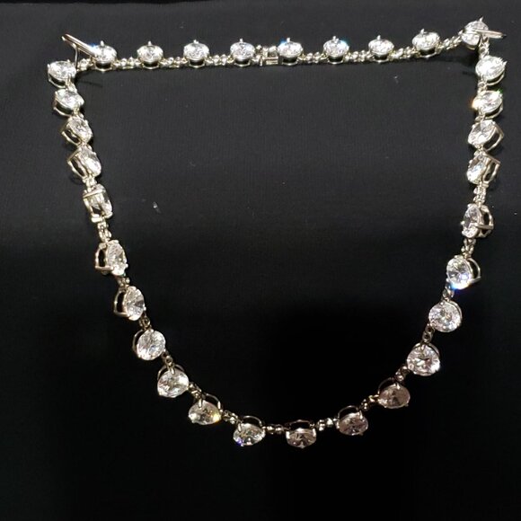 Sterling Clear CZ Necklace - Picture 3 of 4